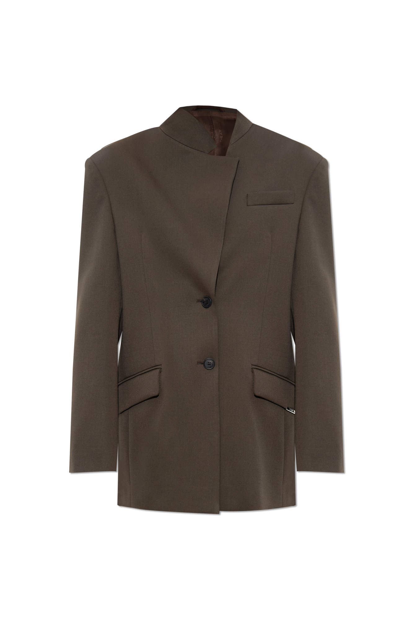 Brown Wool blazer The Attico - Vitkac Italy